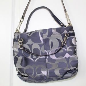 Coach Purse Signature Carl Denim Bag F20221